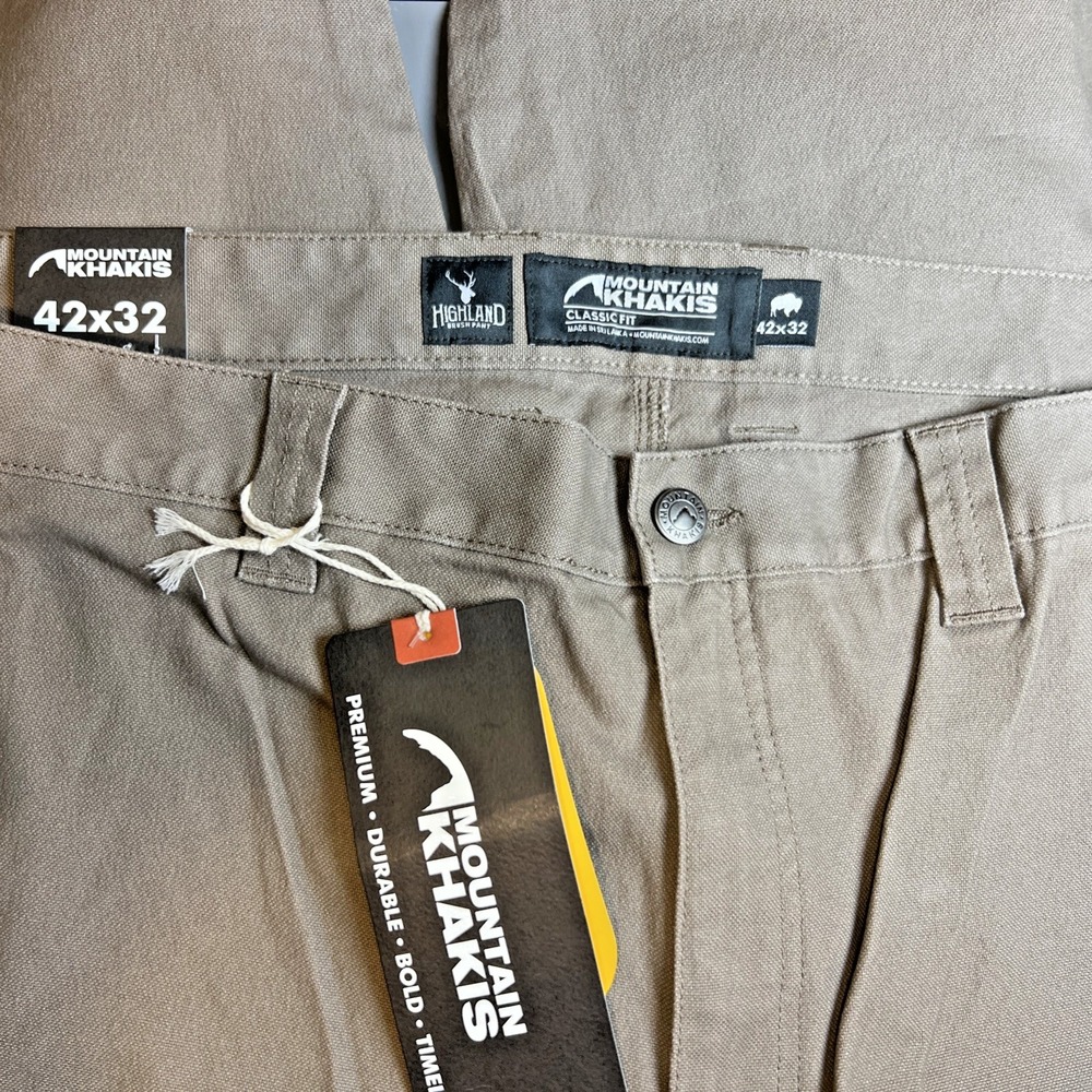 Mountain Khakis Highland Brush Pants 42x32 NWT Firma Cordura Reinforced Classic - Picture 5 of 16